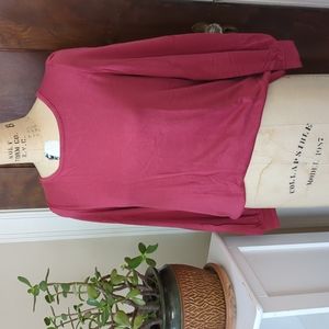 LIKE NEW | Loft | Women's Soft T-shirt Blouse Cutout Back Small fits like Med